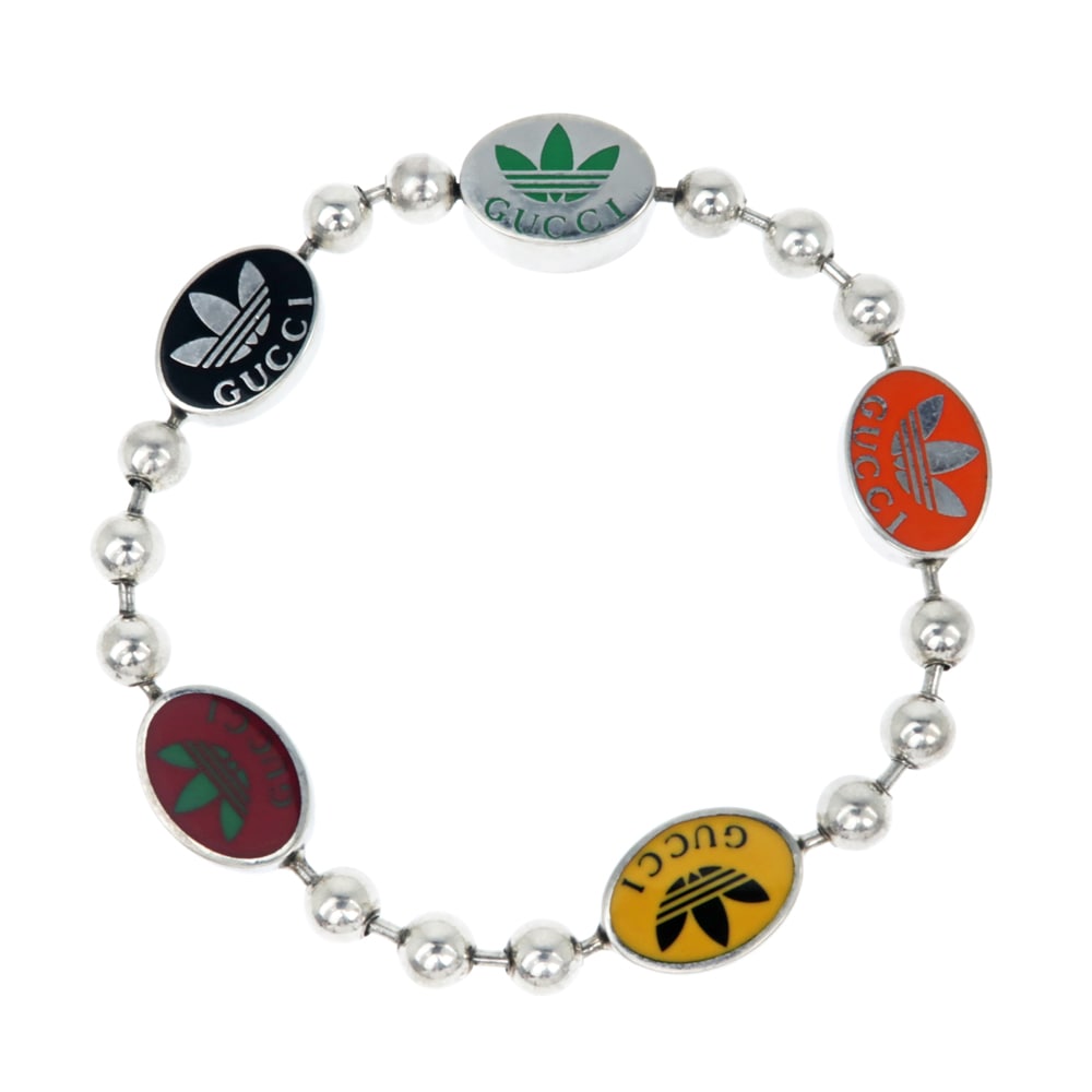 名東】【GUCCI】グッチ アディダス コラボ ブレスレット トレフォイル