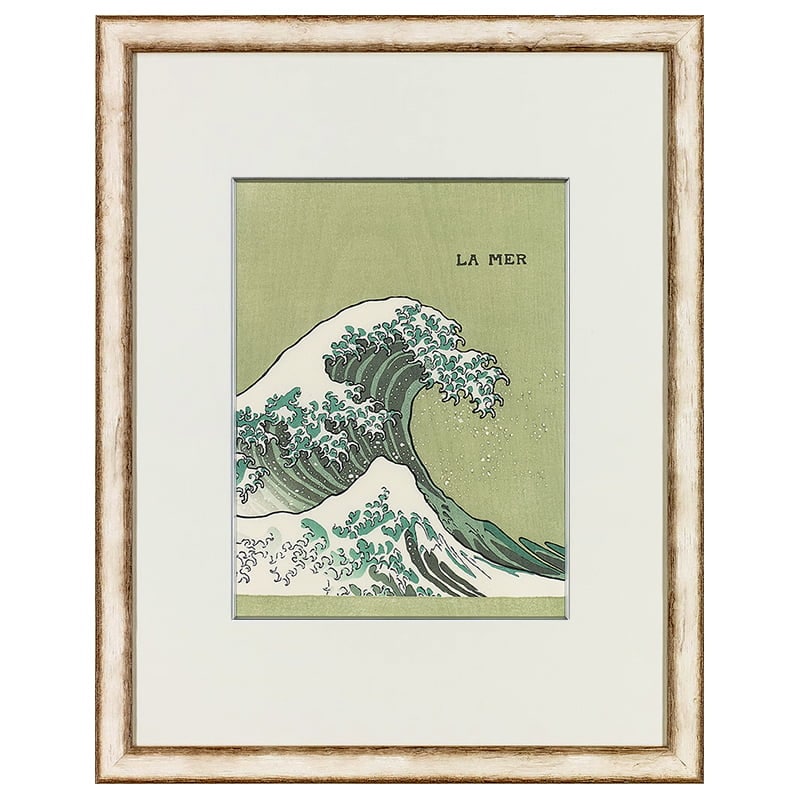 LA MER』オーケストラスコア 初版表紙 浮世絵木版画【白色額】｜浮世絵工房
