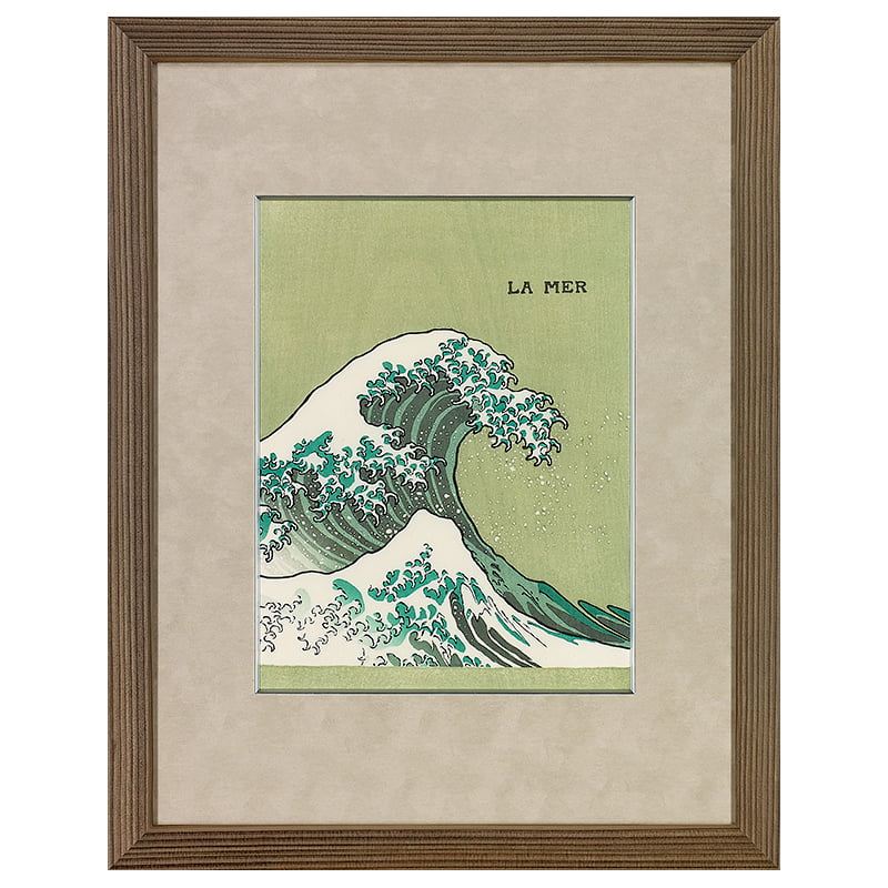 LA MER』オーケストラスコア 初版表紙 浮世絵木版画【白色額】｜浮世絵工房
