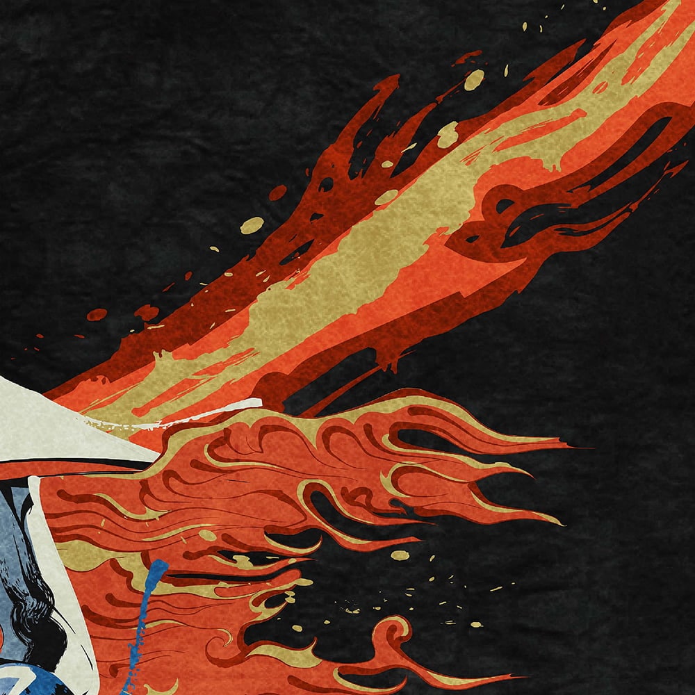 ガッチャマン浮世絵「大鷲火鳥図」｜浮世絵工房