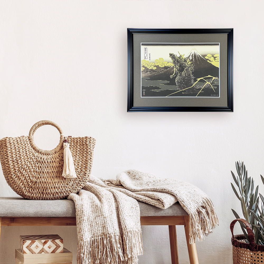 ゴジラ浮世絵 ジークレー版画「富嶽三十六景 山下白雨」｜浮世絵工房
