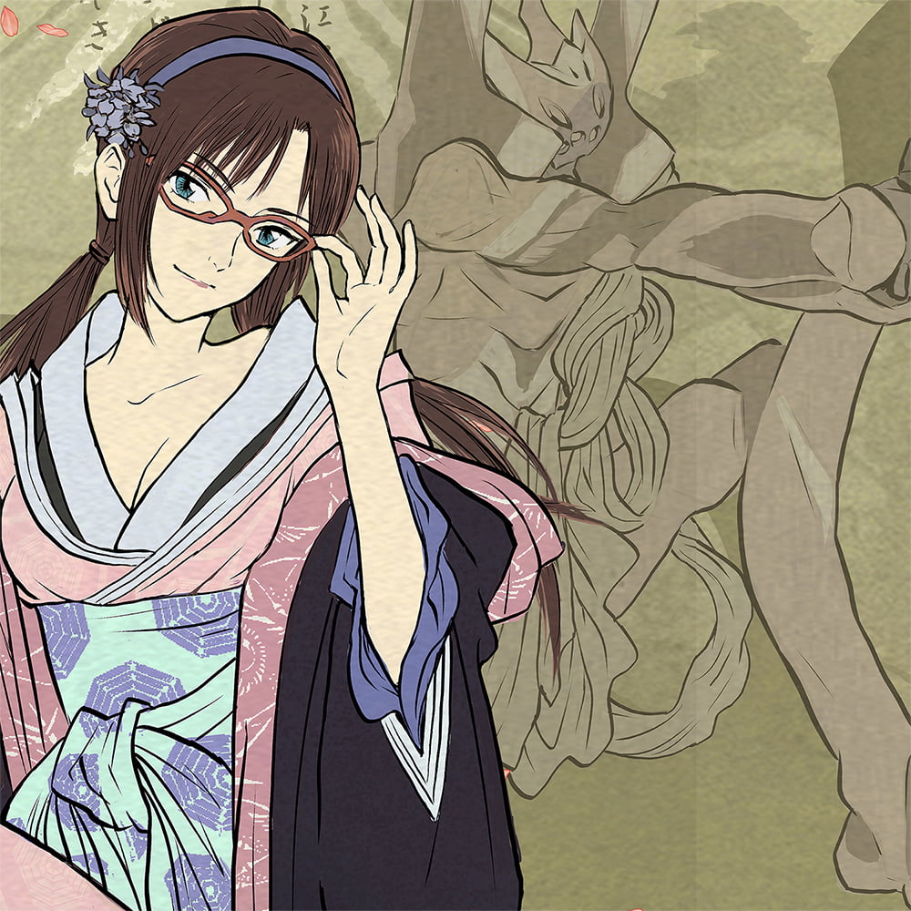 エヴァ浮世絵「箱根八里美人三画揃 マリ」｜浮世絵工房