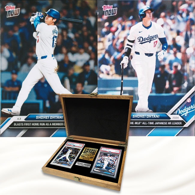 世界限定710 「大谷翔平」鑑定済みトレーディングカード2枚セット 木製
