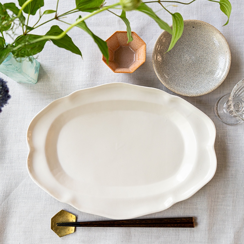 入手困難 co+fe 花リムプレート 2枚 皿 アスティエ ハグオーワー 雅姫