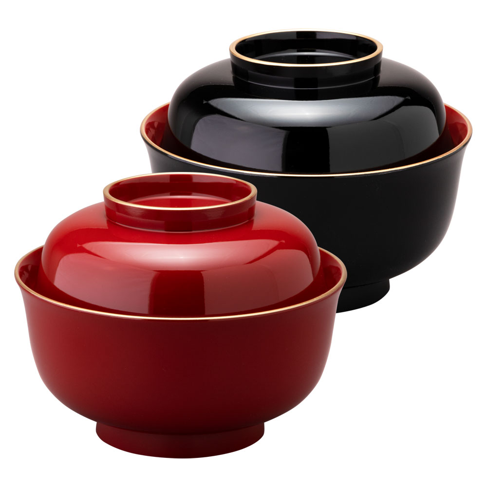 2569 呉福 金襴手 蓋付碗 2客 未使用 【公式通販】