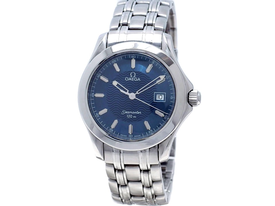 オメガ シーマスター 120m 2511.81 ブルー文字盤 メンズ クオーツ OH済