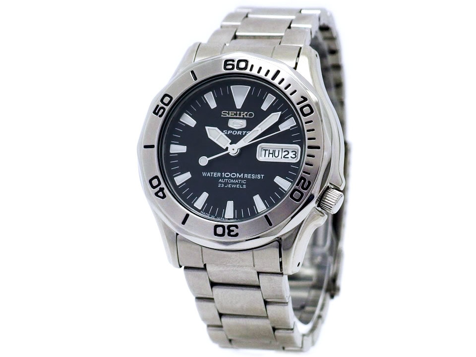 セイコー 5スポーツ 100m 逆輸入モデル 7S36-00L0 自動巻 USED