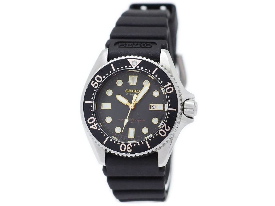 セイコー ダイバー 150m レディース 2625-0010 黒文字盤 クオーツ 昭和