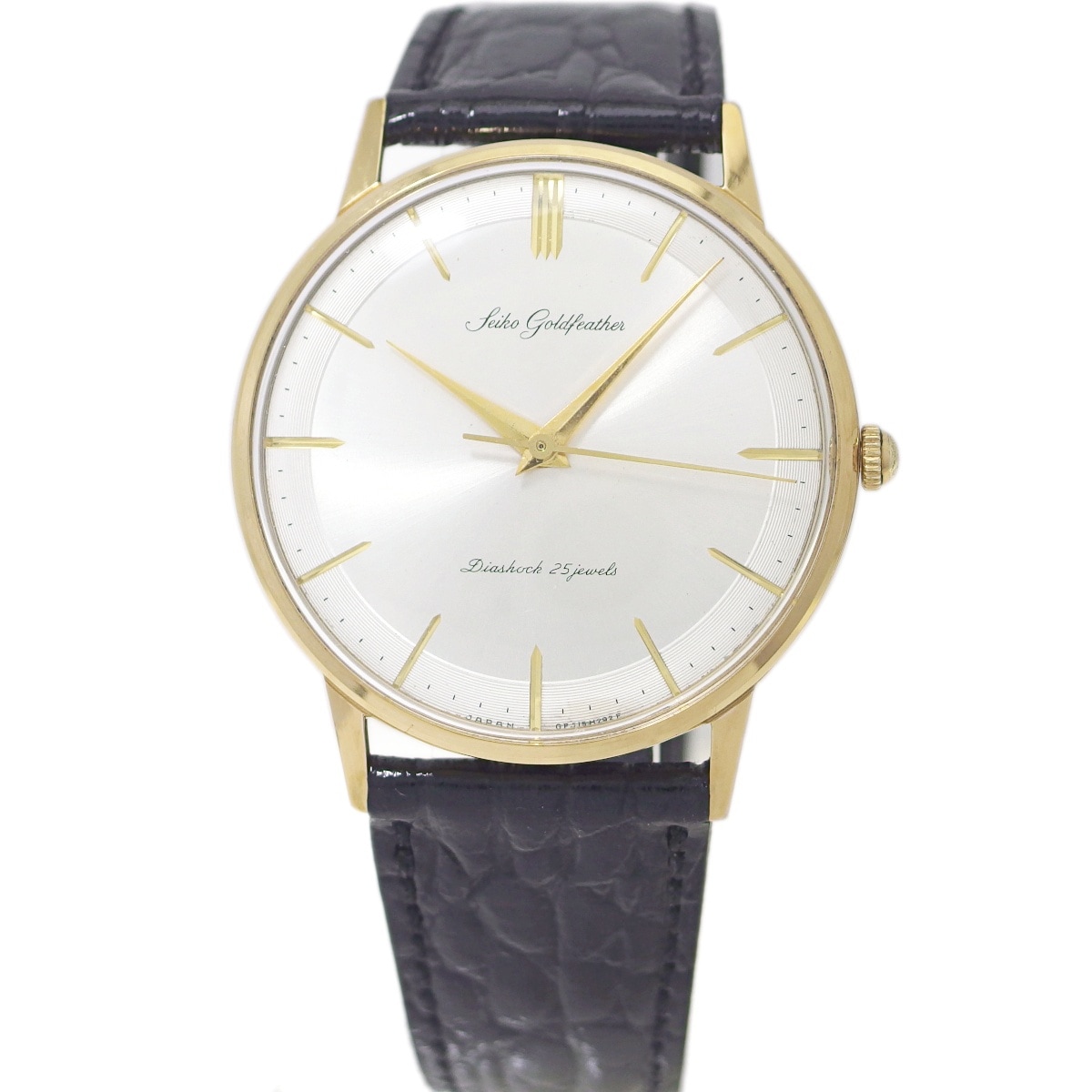 セイコー ゴールドフェザー J15002 金張り 25石 手巻 OH済 昭和38年