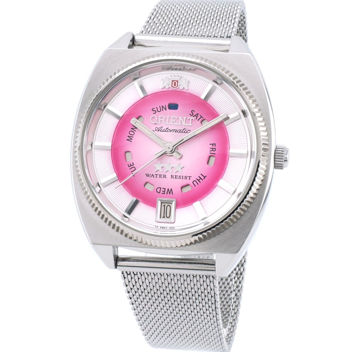 オリエント オートマチック デイデイト EM6C-C0 CA ピンク文字盤 Cal