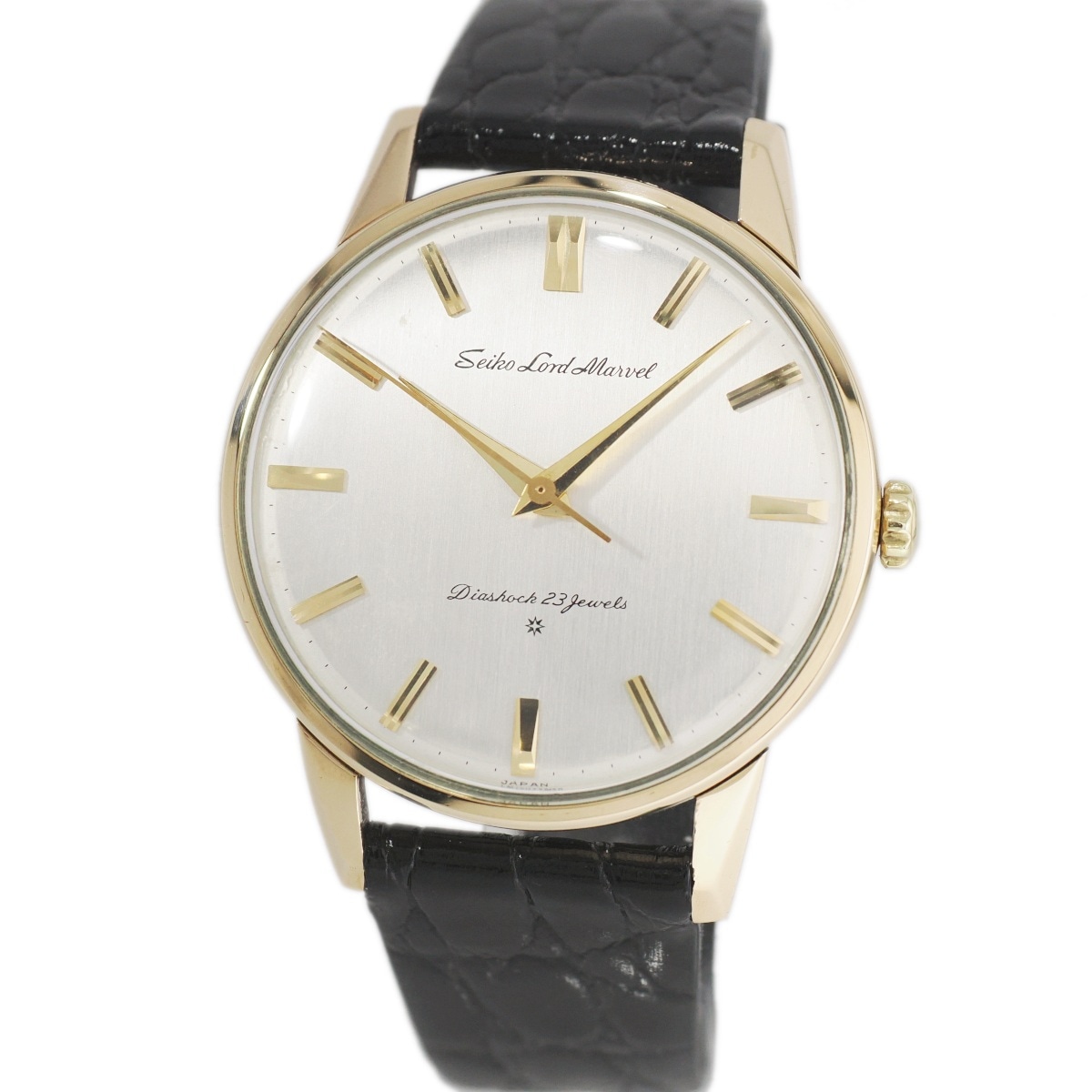 セイコー ロードマーベル 15023E 14金張り SD文字盤 23石 手巻 OH済