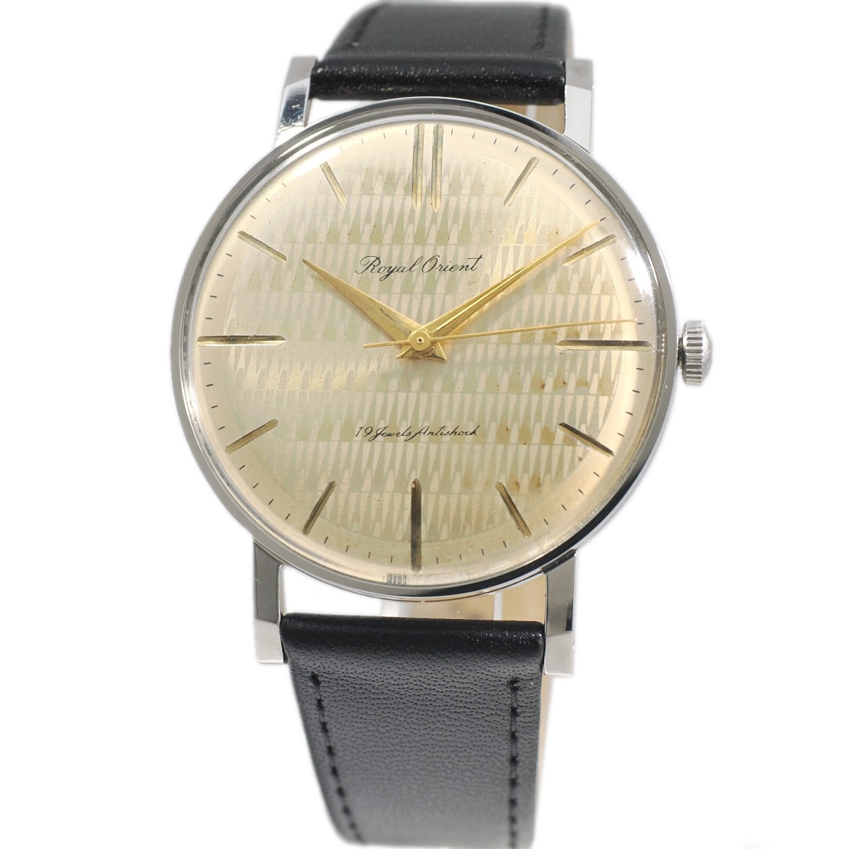 ロイヤルオリエント 変わり文字盤 SSケース 21石 手巻 OH済 1960年代