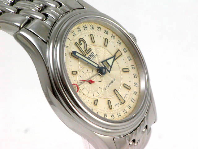 オリス ポインターデイト スモールセコンド 37mm 自動巻 644 7476 4061USED