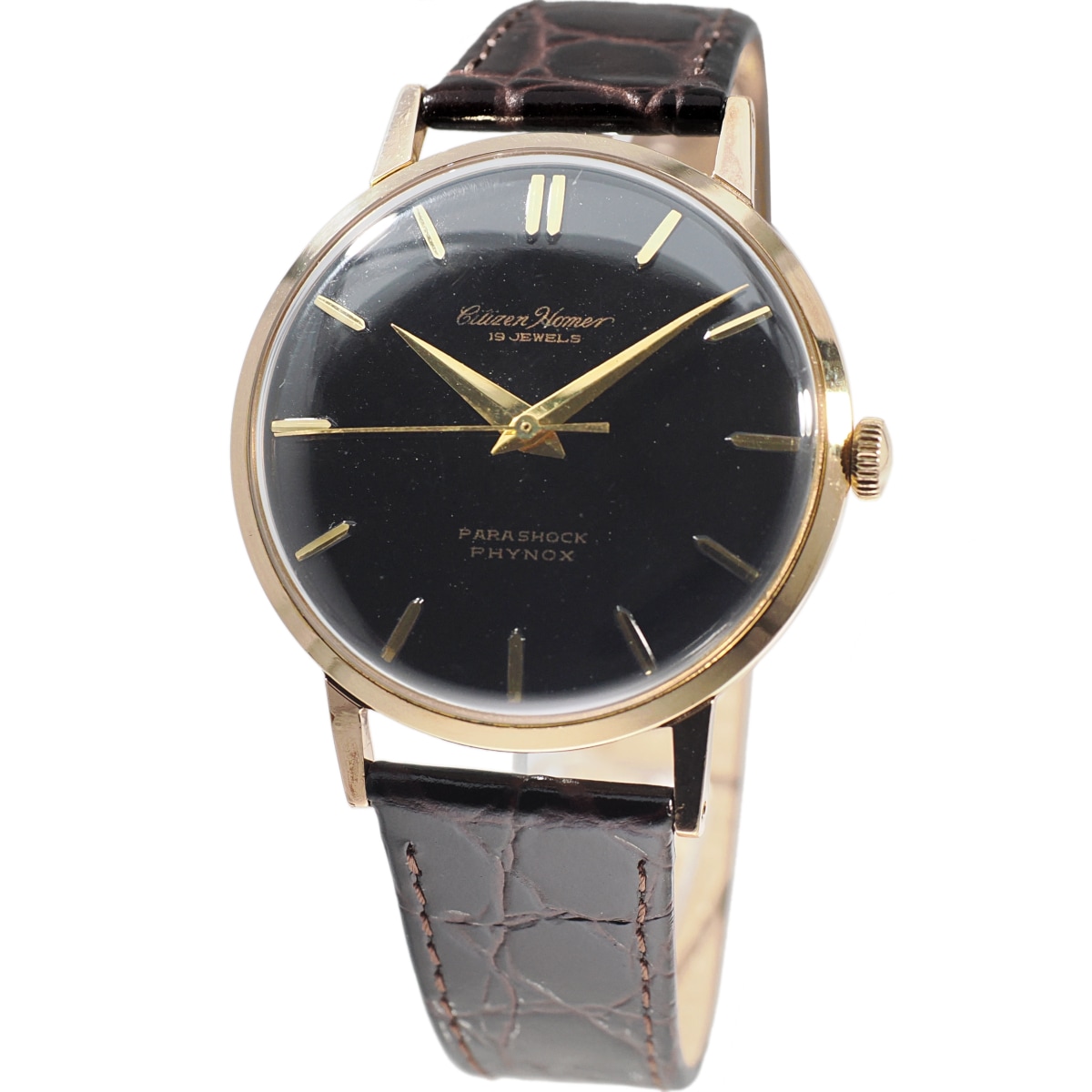 シチズン ホーマー H0150801 金メッキ 19石 手巻 OH済 昭和38年/1963年製