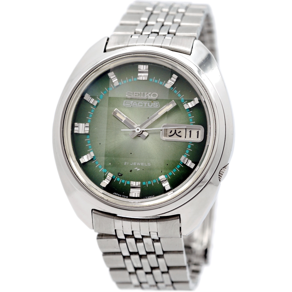 セイコー ファイブアクタス 7019-7210 9面カットガラス 自動巻 OH済