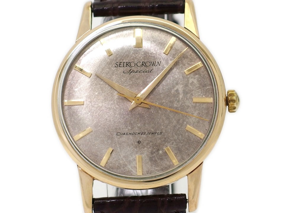 セイコー クラウン スペシャル 15021E 14金張り SD文字盤 Cal.341 23石
