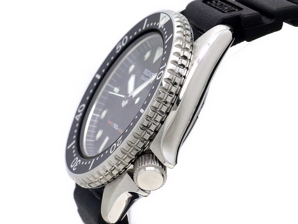 セイコー 150mダイバーズ 黒文字盤 6458-6000 ボーイズ クオーツ 1981