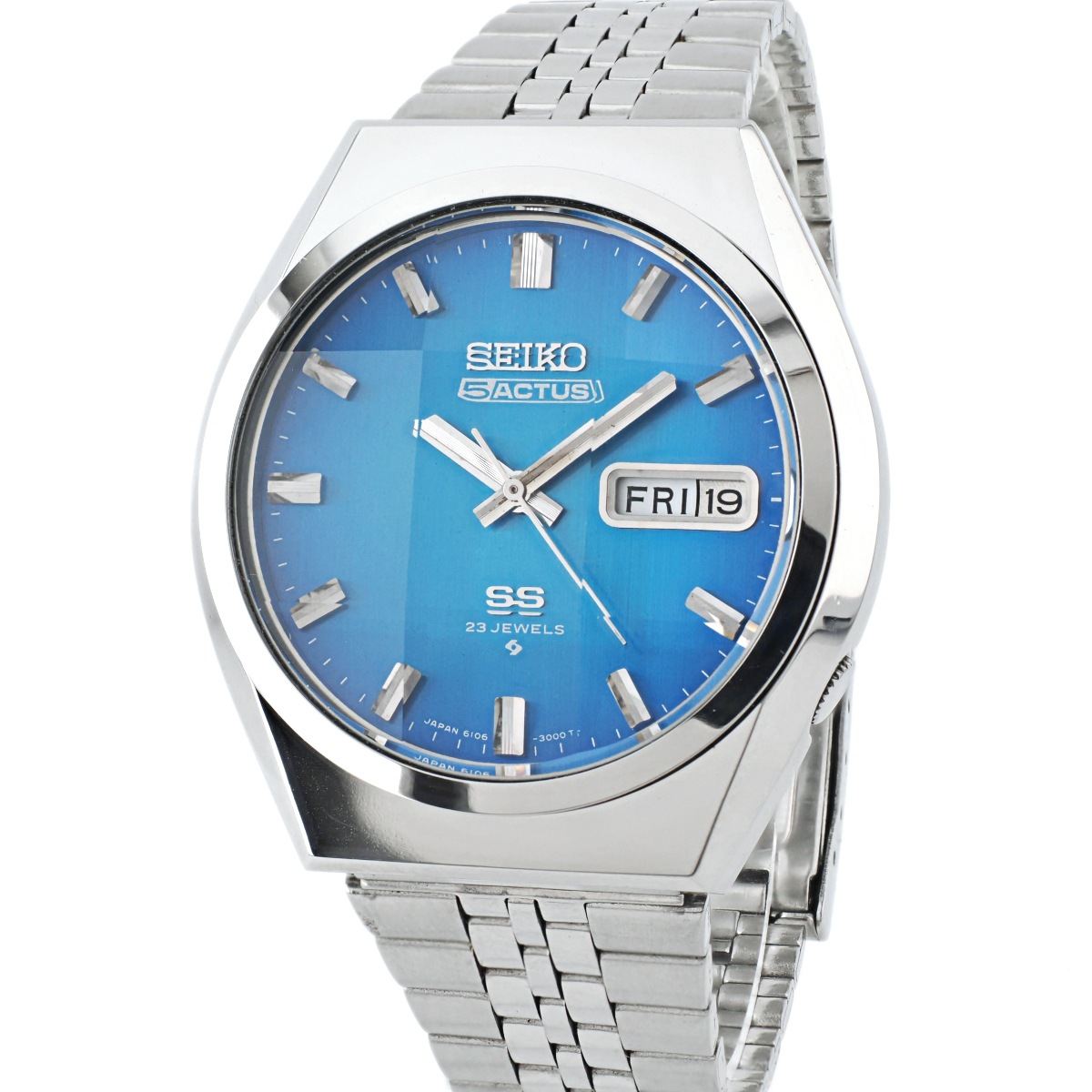 セイコー ファイブアクタス 6106-8760 9面カットガラス 自動巻 OH済