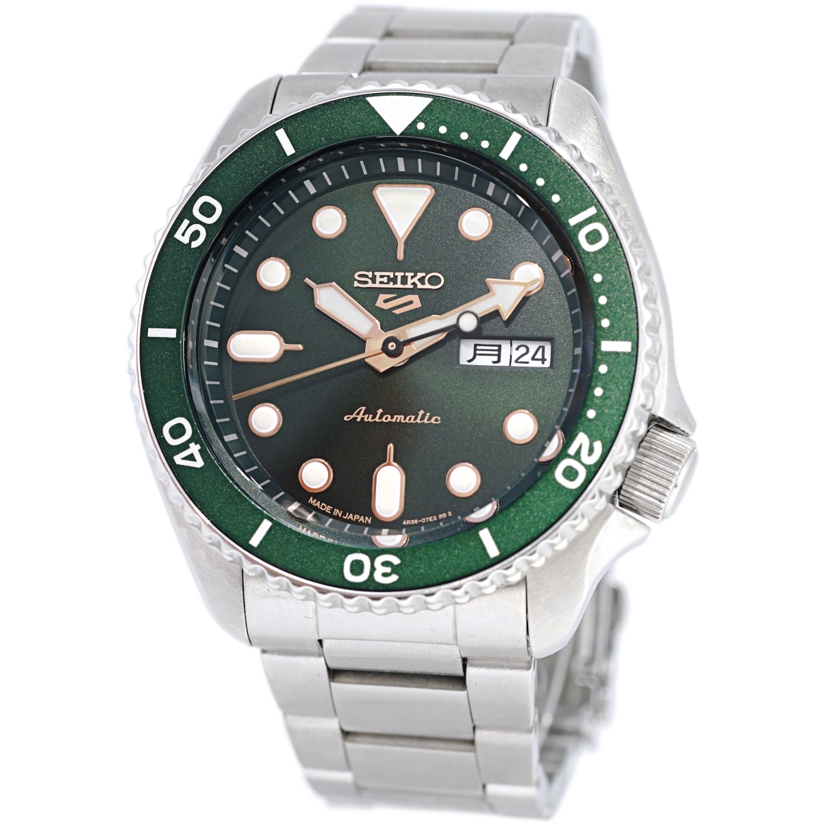 セイコー 5スポーツ メカニカル グリーン文字盤 4R36-07G0 自動巻