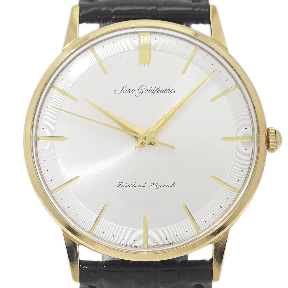 セイコー ゴールドフェザー J15002 金張り 25石 手巻 OH済 昭和38年/1963