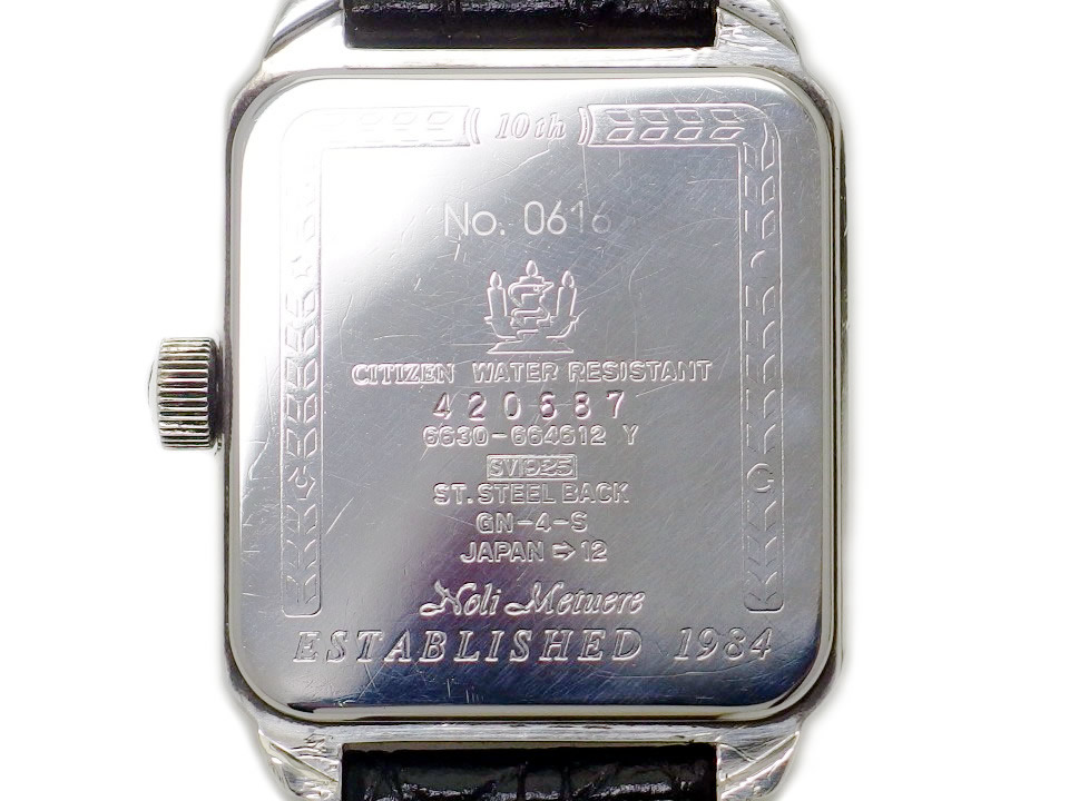 シチズン クラブ ラメール 10周年記念 シルバー925 手巻 OH済 1994年