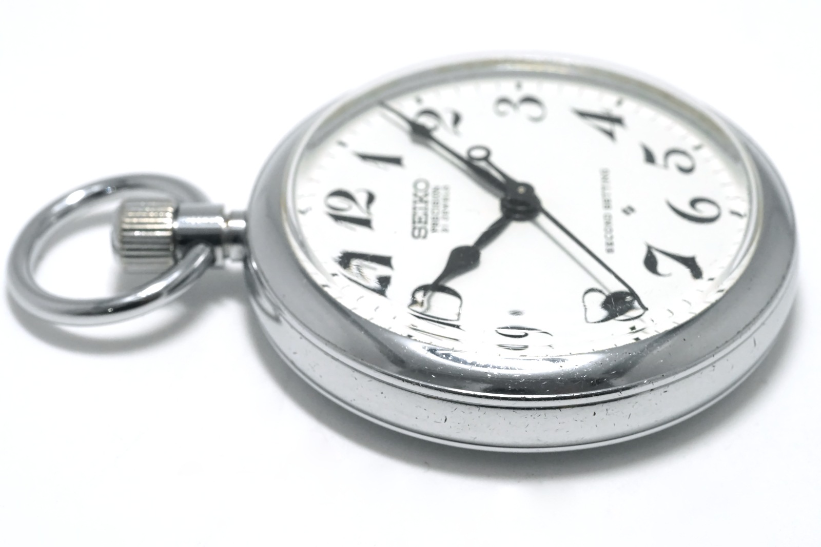 セイコー プレシジョン 懐中時計 6110-0010 Cal.6110A 21石 手巻 OH済