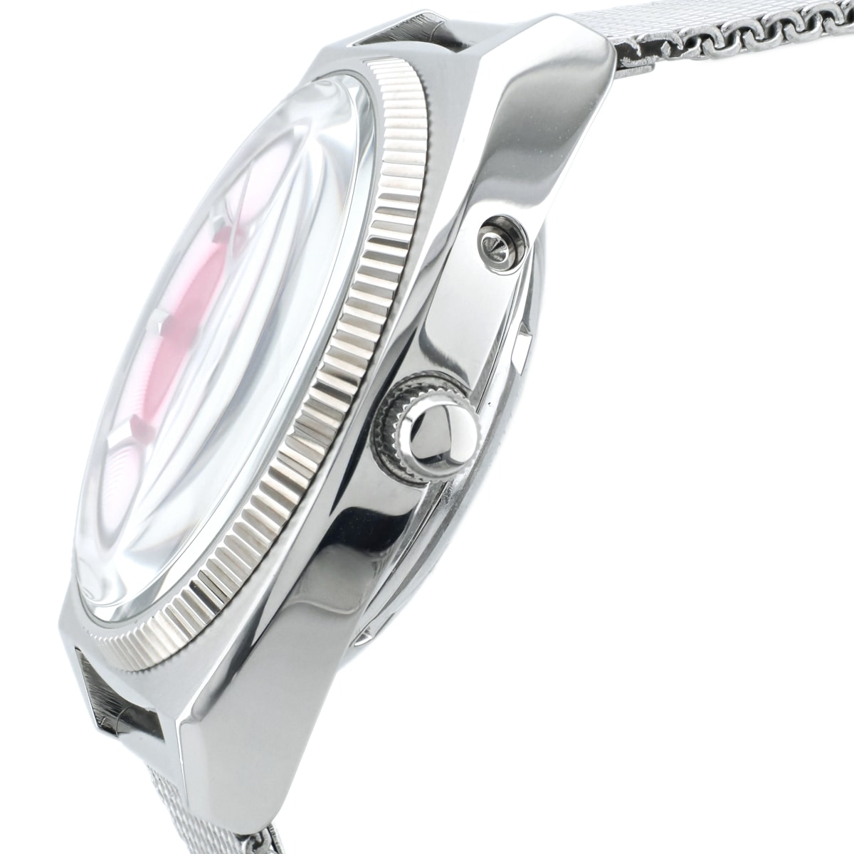 オリエント オートマチック デイデイト EM6C-C0 CA ピンク文字盤 Cal