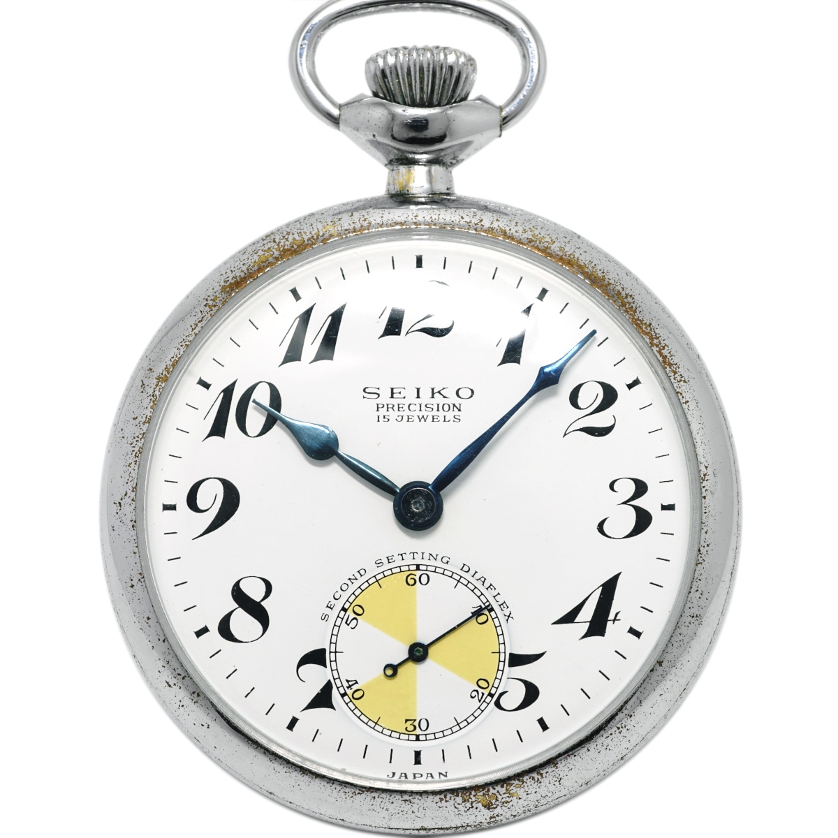 セイコー プレシジョン 懐中時計 青針 日本電信電話公社 セコンド