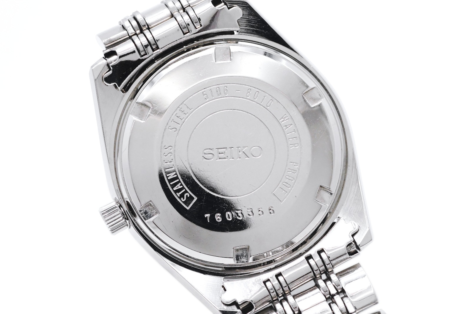 セイコー マチックP 5106-8010 プッシュリューズ 純正ブレスレット 33