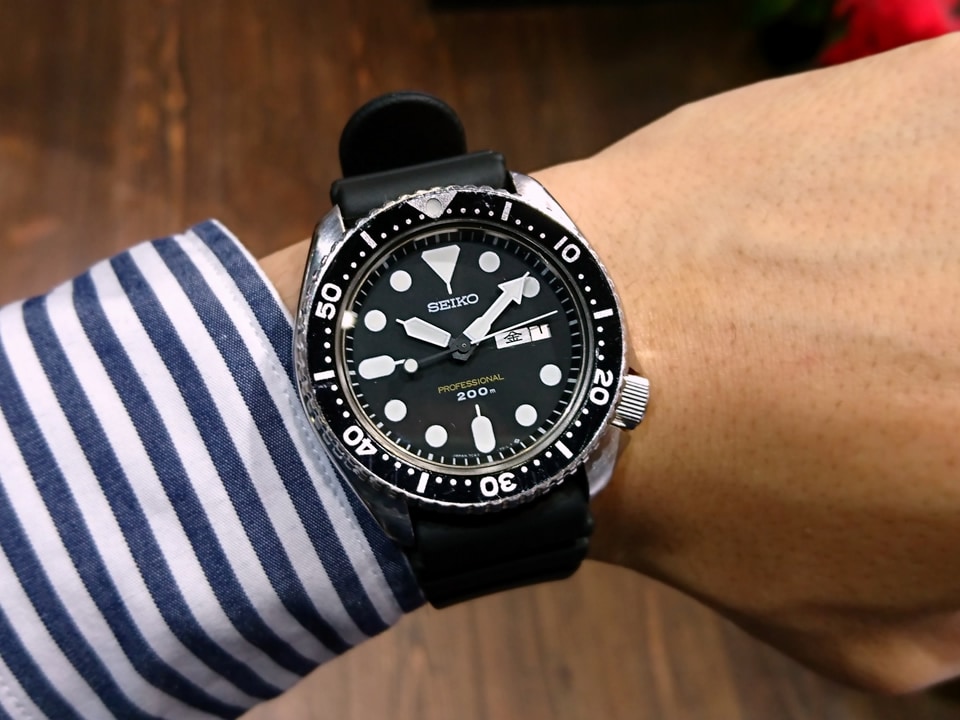 セイコー プロフェッショナル 200mダイバー 7C43-7010 クォーツ 昭和61