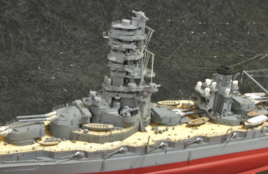 1/350 戦艦「山城」 ディディールアップ完成品【ケース付き】｜艦船