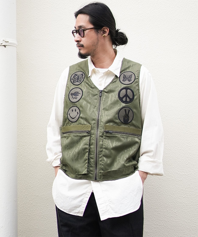 SALE 50%OFF】[QV130]NEEDLES(ニードルズ) Radio Vest - Python