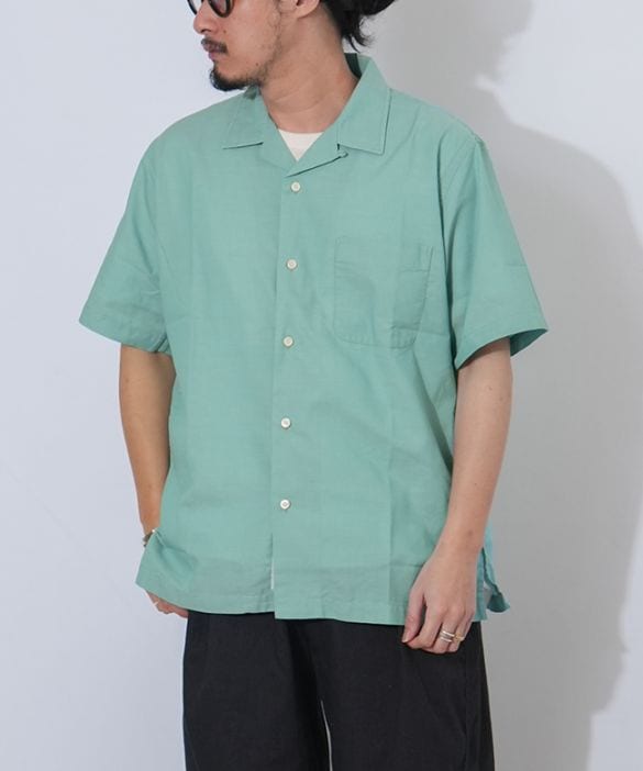 SALE 50%OFF】[S25SG119]nanamica(ナナミカ) OPEN COLLAR PANAMA SS