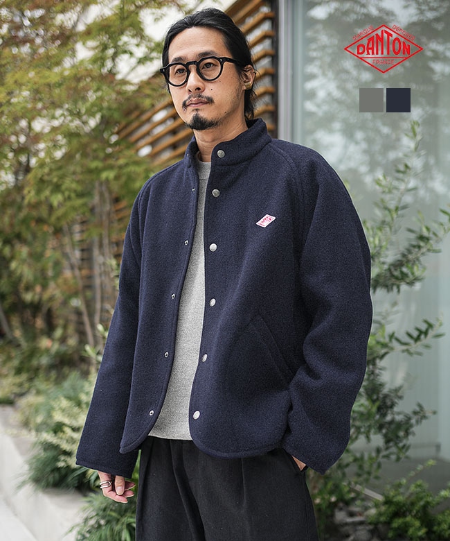 ◇[DT-A0715WLP]DANTON(ダントン) WOOL LIGHT PILE STAND COLLAR