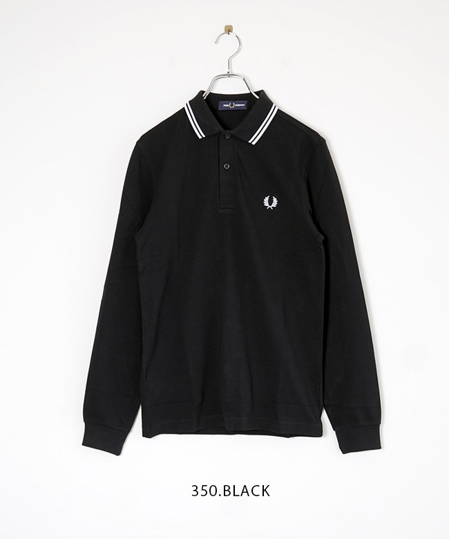 M3636]FRED PERRY(フレッドペリー) LS TWIN TIPPED SHIRT ポロシャツ