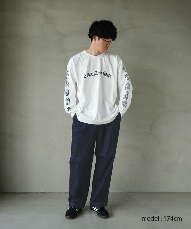 G621747]gym master(ジムマスター) 10oz ストレッチデニム／カツラギ