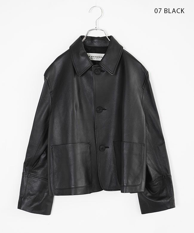 25AMSJK05]THE SHINZONE(ザ シンゾーン) LEATHER JACKET レザー