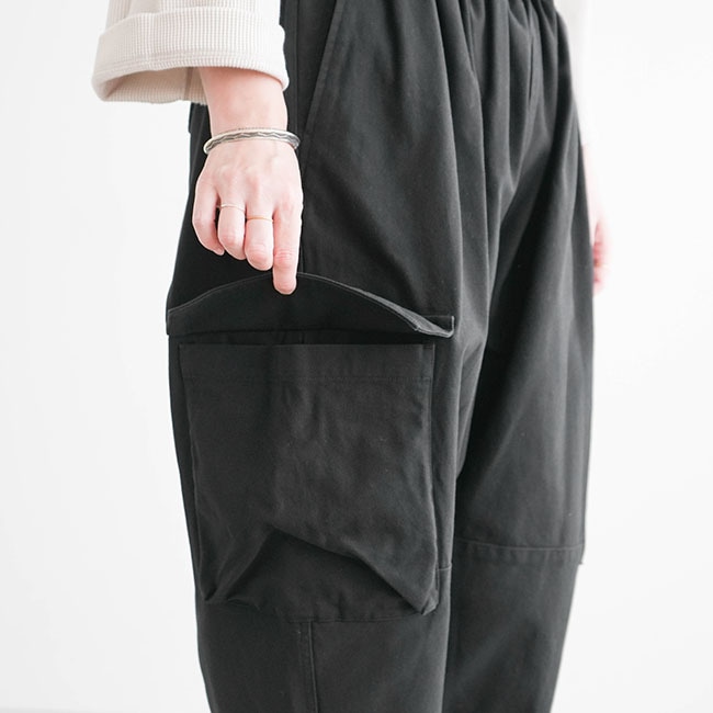 RB-FR0604PF]FIRMUM(フィルマム)ギャザーテーパードミリタリーパンツ