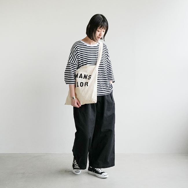 A12315]HARVESTY(ハーベスティ)CHINO CLOTH GARMENT DYED CIRCUS BAGGY