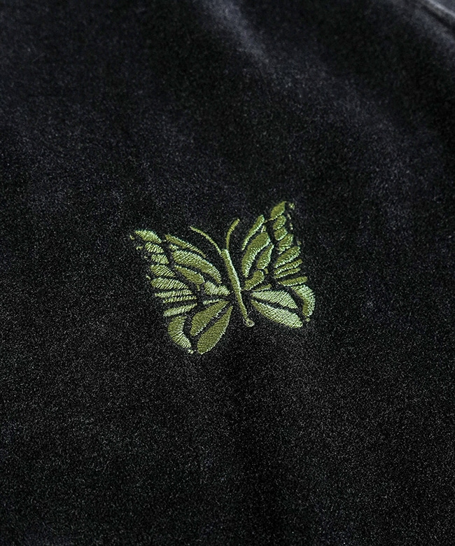 RW323]NEEDLES(ニードルズ) Rib Collar Track Jacket - C/PE Velour