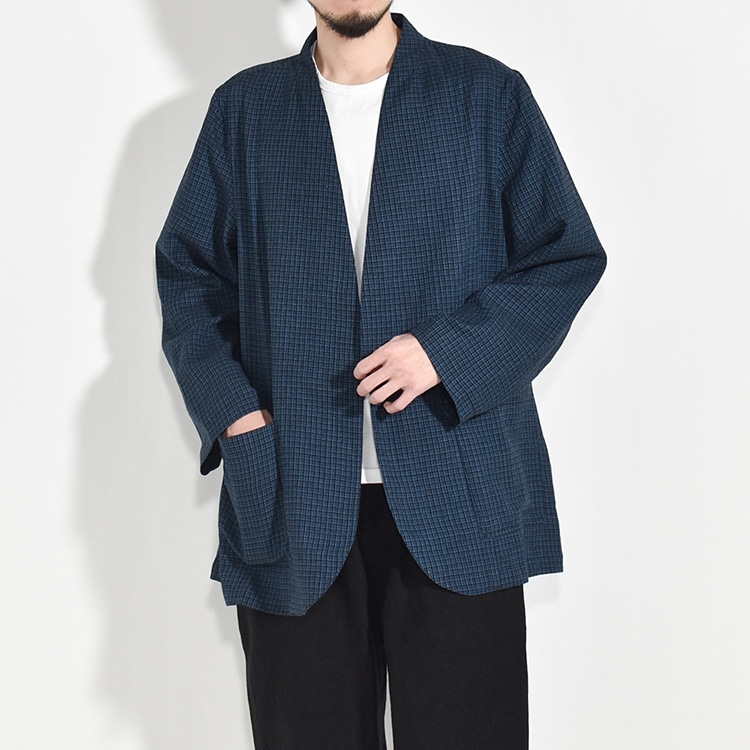 JK-51]MITTAN(ミタン/ミッタン)毛亜麻格子ジャケット | MITTAN(ミタン