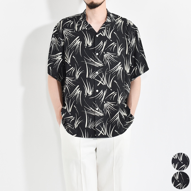 241OJ-SH08)OLD JOE(オールドジョー)ORIGINAL PRINTED OPEN COLLAR