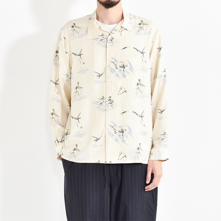 241OJ-SH02)OLD JOE(オールドジョー)ORIGINAL PRINTED OPEN COLLAR