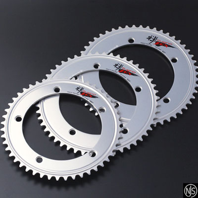 スギノ 禅 チェーンリング（51/52T） 1枚 シルバー 厚歯（PCD144mm