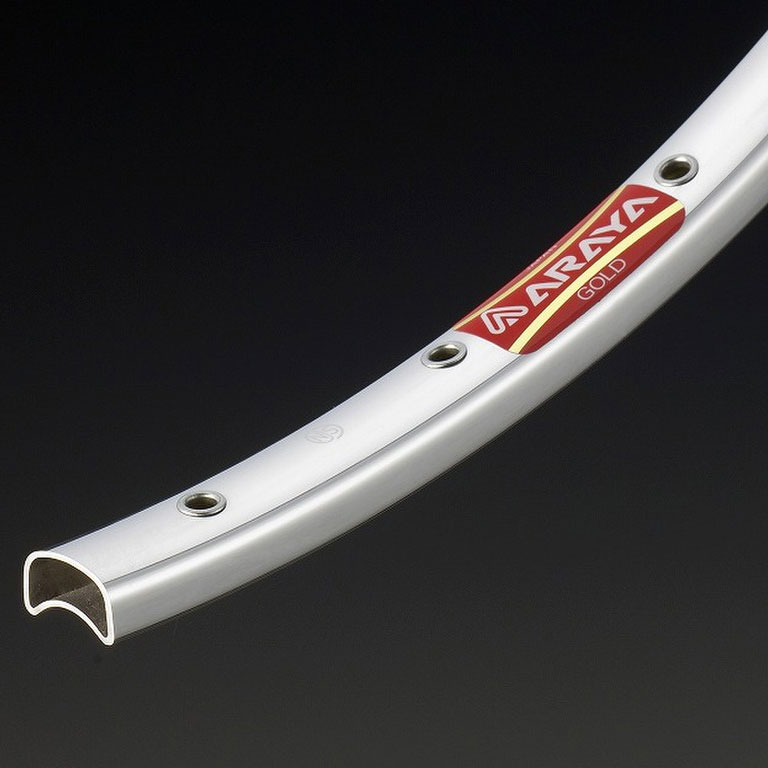 ☆アラヤ 16Bゴールド チューブラーリム 27インチ NJS認定品 1本