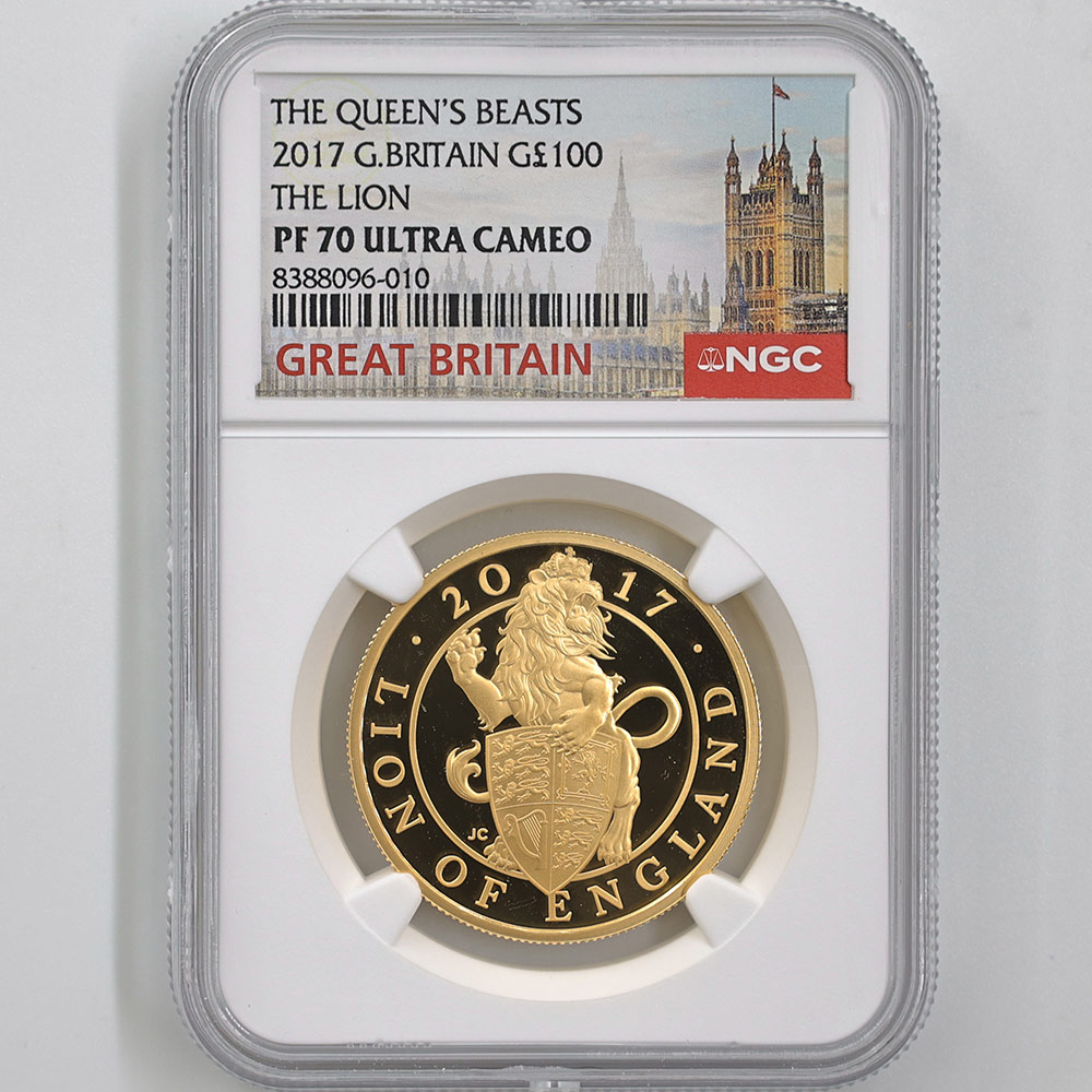 2017 英国 紋章の獣コレクション イングランドのライオン 100ポンド