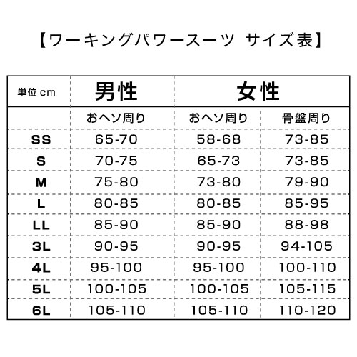 NSP ワーキングパワースーツ サイズ【SS】 スーツとサポーターセット