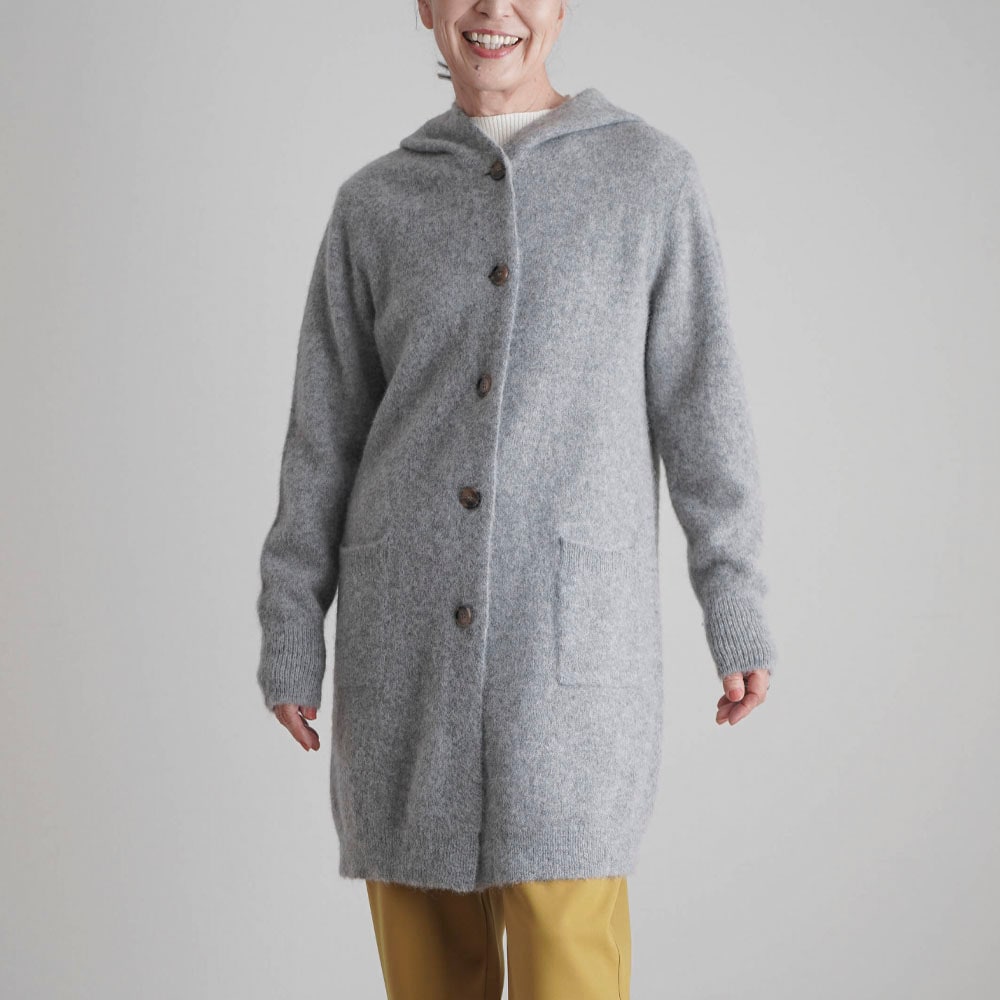 メゾンドソイル アルパカロングカーディガン スーリーアルパカ ロング