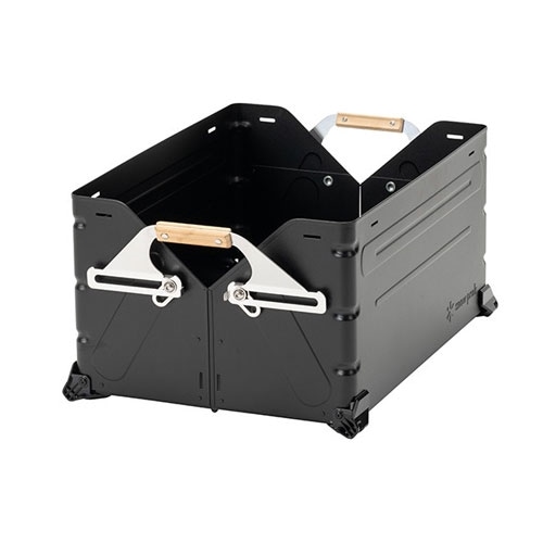 スノーピーク シェルフコンテナグリップ ウエンジ(黒い木)2セット