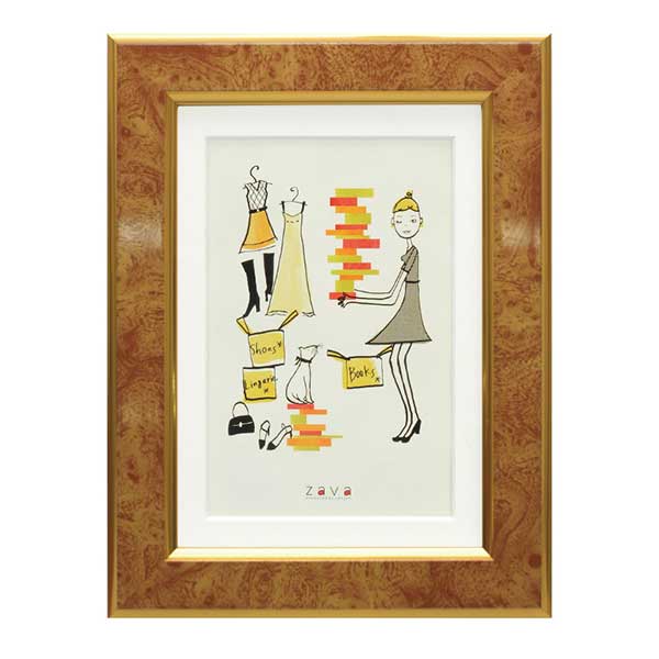 額 『フォトフレーム クラシック キャメル 2L KG判 105466』 画材